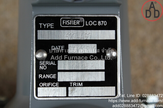 Fisher Loc 870 Type 627-497(11)